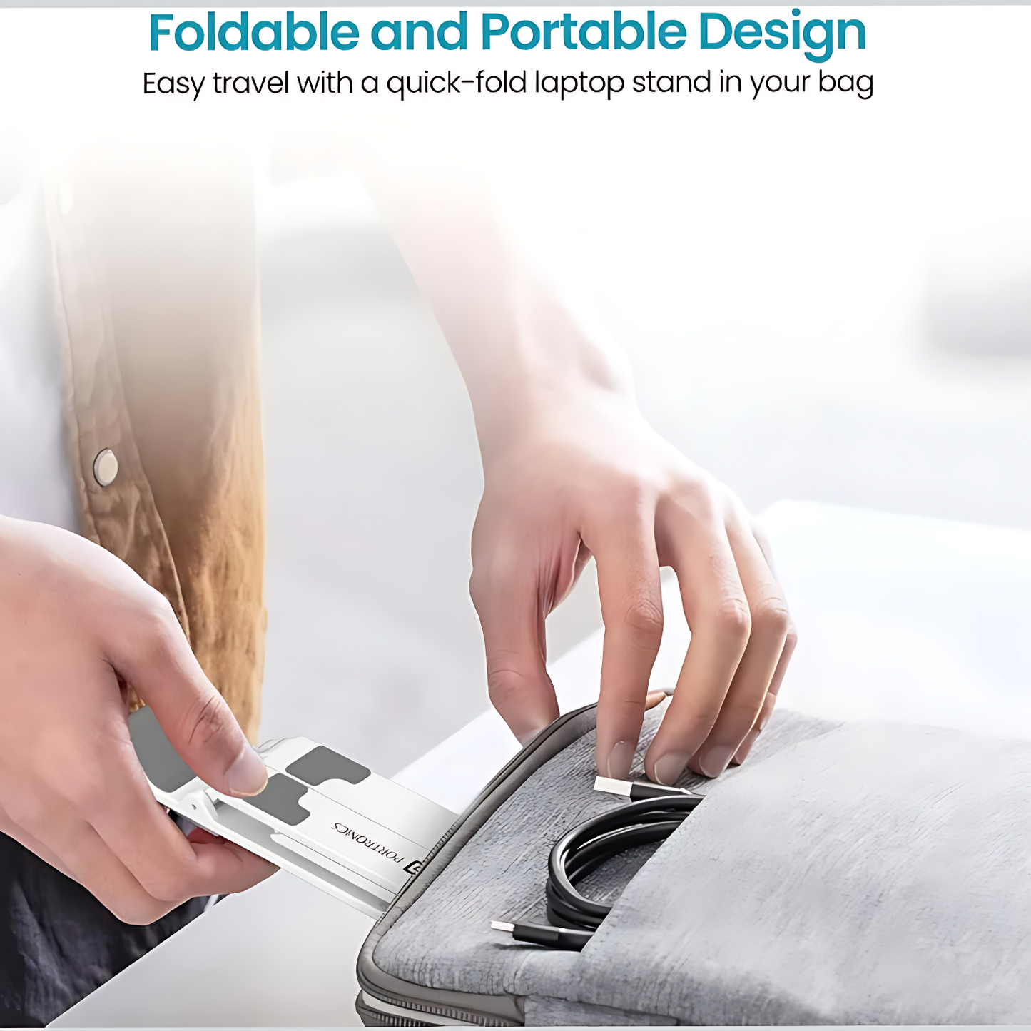 🖥️ Adjustable Aluminum Laptop Stand