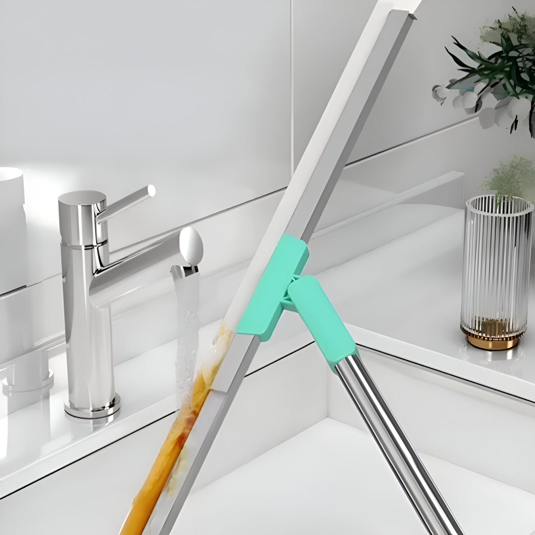 Magic Broom Floor Squeegee Wiper with 180° Rotating Handle