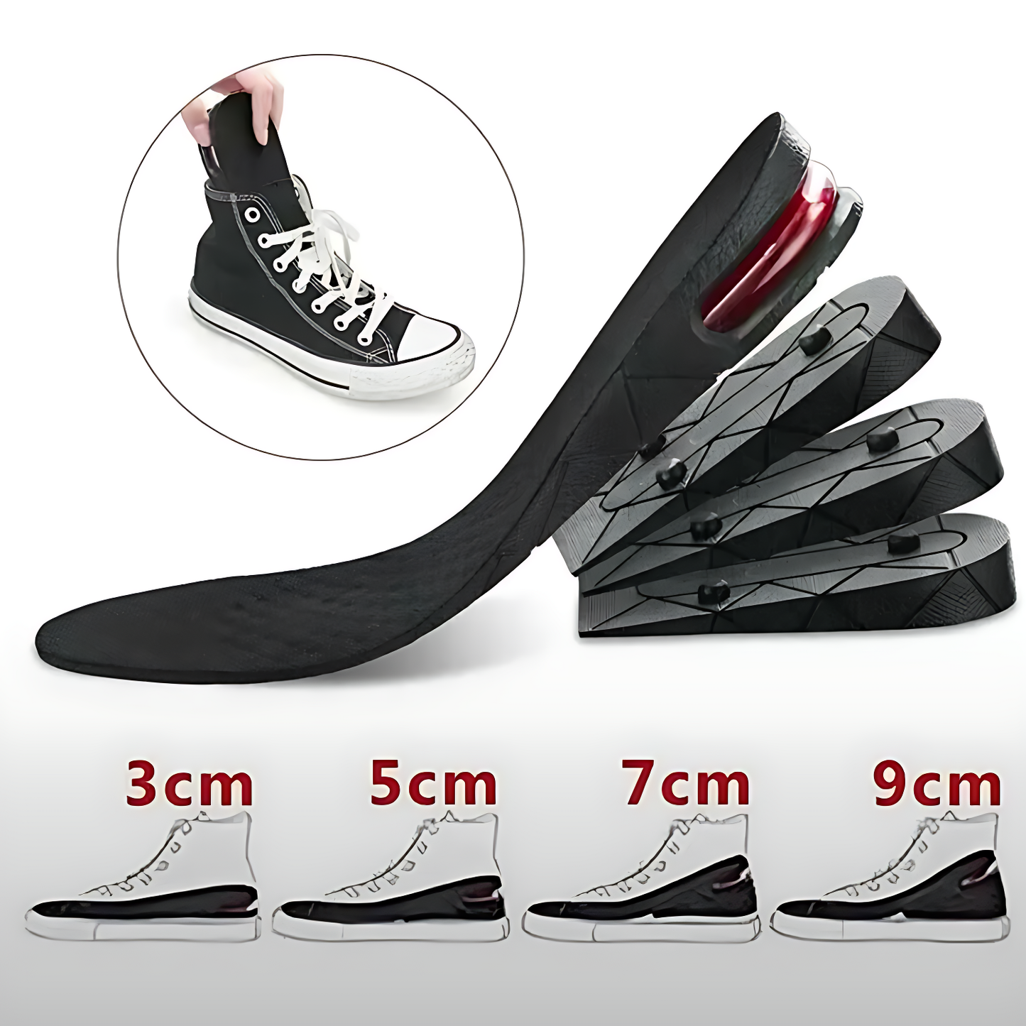 ✨ Adjustable Height Increasing Shoe Insoles