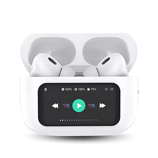 Smart Touchscreen Wireless Earbuds with Charging Display Case