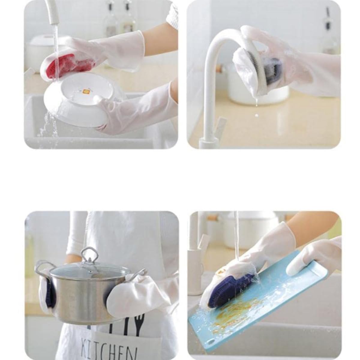 Magic Dishwashing Scrubber Gloves