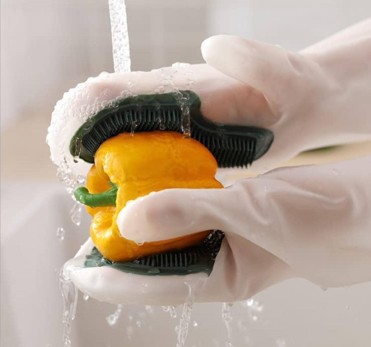 Magic Dishwashing Scrubber Gloves