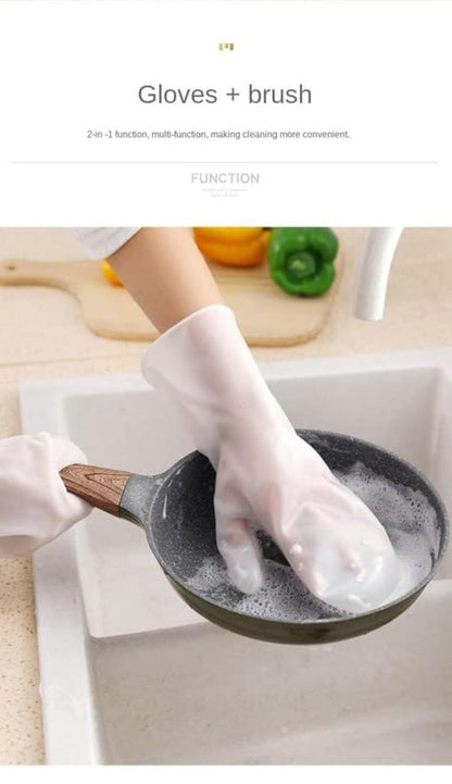 Magic Dishwashing Scrubber Gloves