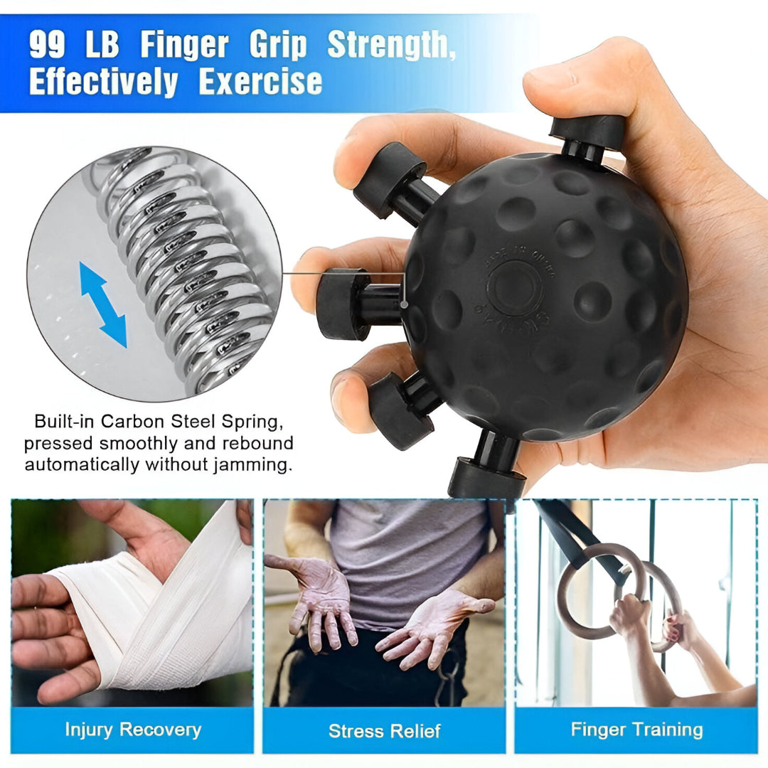 ✨ Ergonomic Finger Strengthener & Hand Grip Exercise Ball