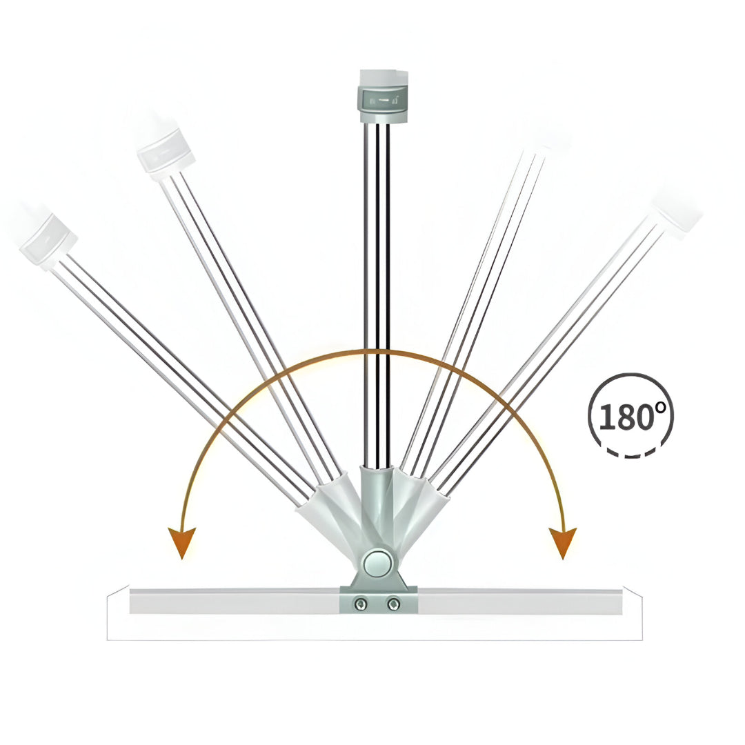 Magic Broom Floor Squeegee Wiper with 180° Rotating Handle