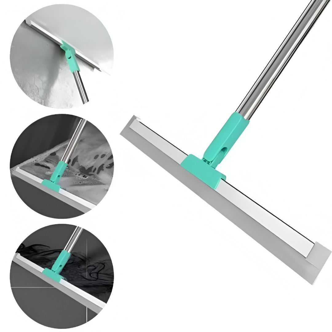 Magic Broom Floor Squeegee Wiper with 180° Rotating Handle
