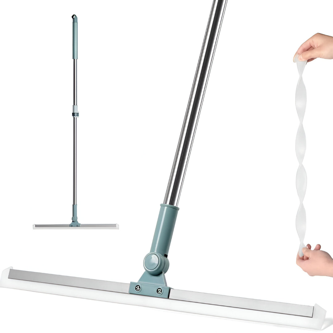 Magic Broom Floor Squeegee Wiper with 180° Rotating Handle